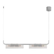 8258/4 SUSPENTIONI LN26 286 серебро/прозрачный, металл/стекло Подвес G9 4*20W 220V TORONTO