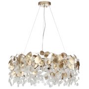 5104/10 CLASSIC ODL26 золотистый/прозрачный металл/стекло Люстра E14 10*40W 220В IP20 COINS