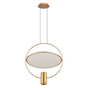 7028/2L HIGHTECH ODL25 000 золото/белый матовый/ металл/акрил Подвесной светильник золот. поворотный 150° IP20 LED GU10 2*7W ORBITE