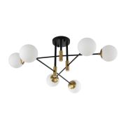 Crystal Lux Светильник потолочный Crystal Lux FIDEL PL6 BLACK