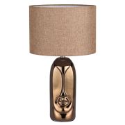 8149/1T MODERNI LN26 474 бронза/бежевый, керамика/текстиль Настольная лампа Е27 1*60W 220V AKIVI