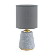 8168/1T COUNTY LN26 503 серый, керамика/текстиль Настольная лампа E14 1*40W 220V GIATA