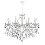 8189/8 CLASSI LN26 091 белый, металл/хрусталь Люстра E14 8*40W 220V SNOW