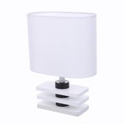 8206/1T COUNTY LN26 512 белый, дерево/текстиль Настольная лампа E27 1*60W 220V MADERANA