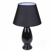8219/1T CLASSI (В 2-Х КОРОБКАХ) LN26 471 черный, керамика/текстиль Настольная лампа Е27 1*60W 220V SHARLIN