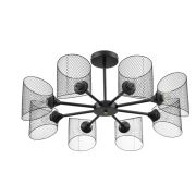 8238/8C COUNTY LN26 310 черный металл Люстра потолочная Е27 8*60W 220V TIDINA