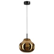 5097/4LA PENDANT ODL25 421 черный/золотой/металл/стекло Подвес LED 4W 4000K 388Лм VASO