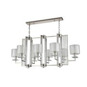 Crystal Lux Люстра Crystal Lux NICOLAS SP8 L1000 NICKEL/WHITE