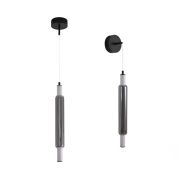 6556/15WCL LEDIO LN26 черный/дымчатый, металл/акрил/стекло Бра/подвес LED 15W 4000К 220V TRENDY