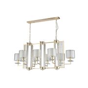 Crystal Lux Люстра Crystal Lux NICOLAS SP8 L1000 GOLD/WHITE