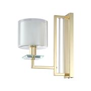 Crystal Lux Бра Crystal Lux NICOLAS AP1 GOLD/WHITE