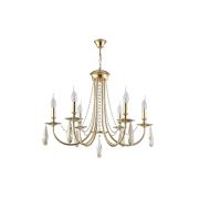 Crystal Lux Люстра Crystal Lux VICTORIA SP6 GOLD/AMBER