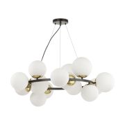 6508/14 MODERNI LN26 170 чёрный, белый, бронза Люстра E14 14*40W 220V MELONA