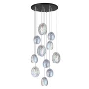 5039/11 MODERN ODL24 000 черный/перламутровый/металл/стекло Люстра каскадная G9 11*40W MUSSELS