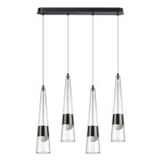 5044/42L L-VISION ODL24 000 глянц.темн.хром/прозрачный/металл/стекло Люстра LED 42W 3000K 4167Лм LUMP