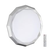 7671/DL COLOR SN 000 Светильник пластик/белый/хром LED 48Вт 3000-6000К D435 IP43 пульт ДУ VAXIN