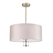 8109/5C MODERNI LN26 180 латунь титаниум/бежевый, металл/текстиль/стекло Люстра потолочная E14 5*40W 220V DAMONA