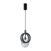 5421/17L HIGHTECH ODL_EX25 083 черный/золото/металл/стекло Подвес LED 17W 3000K 986Лм MERCURY
