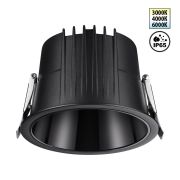 359429 SPOT NT24 438 черный Светильник встраиваемый с переключателем цв. температуры IP65 LED 20W 170-265V 3000К4000К6000К LANG