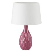 8137/1T MODERNI LN26 494 красный/белый, керамика/текстиль Настольная лампа Е27 1*60W 220V YARA