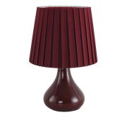 8185/1T COUNTY LN26 499 бордовый, керамика/текстиль Настольная лампа E14 1*40W 220V NAINA
