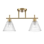 8188/2C COMFI LN26 218 латунь/прозрачный, металл/стекло Потолочный светильник E14 2*40W 220V VIVIAN