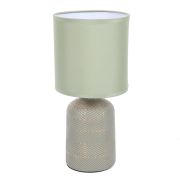 8222/1T MODERNI LN26 495 зеленый, керамика/текстиль Настольная лампа Е27 1*60W 220V NIANA