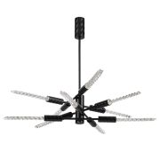 5459/28L L-VISION ODL_EX26 041 черный глянцевый/прозрачн./металл/стекло Люстра LED 28W (10*2.8W) 3000K 1260Лм KOLOS