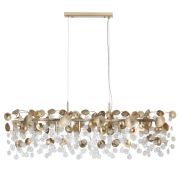 5104/8A CLASSIC ODL26 золотистый/прозрачный металл/стекло Люстра горизонтальная E14 8*40W 220В IP20 COINS