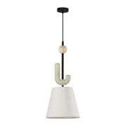 5410/1 MODERN ODL_EX24 113 черный матов./бежевый/металл/полирезин/ткань Подвес E14 1*40W BAGEL