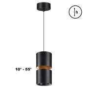 359340 OVER NT24 318 черный Светильник подвесной с механизмом регулировки высоты, провод 2м IP20 LED 10W/3W 3000K 1090Лм 170-265V ARISTO