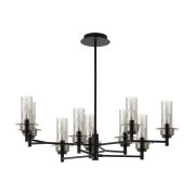 6555/9C CLASSI LN26 100 черный/дымчатый/металл/стекло Люстра потолочная E14 9*40W 220V MADONNA
