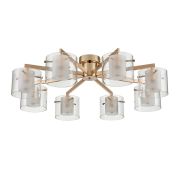 6587/8C MODERNI LN26 133 золото/прозрачный, металл/стекло Люстра потолочная E14 8*40W 220V VERDI