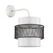 8002/1W MODERNI LN25 000 белый, черный металл/металл, текстиль Бра Е27 60W 220V ANIMAISA