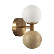 6625/6WL MIDCENT ODL25 175 Настенный светильник под латунь/металл/стекло/камень (травертин) IP20 LED 1*6W 3000K 220V LOLLA