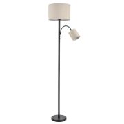 8042/2F MODERNI LN26 463 черный/бежевый, металл/текстиль Торшер Е27 1*60W + Е14 1*40W 220V KAYA