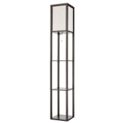 8090/1F COMFI LN26 460 кофейный/белый, дерево/текстиль Торшер Е27 1*60W 220V PRACTIC