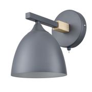 8096/1W MODERNI LN26 339 серый/серый металл, дерево/металл Бра Е27 1*60W 220V COLANGE