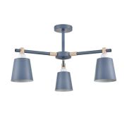 8098/3C MODERNI LN26 344 синий/синий металл, дерево/металл Люстра потолочная Е27 3*60W 220V ROSALINA