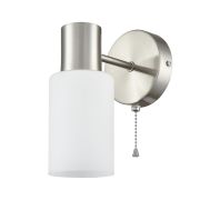 8099/1W COMFI LN26 105 никель/белый металл/стекло Бра Е14 1*40W 220V MAVE