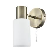 8100/1W COMFI LN26 106 бронза/белый металл/стекло Бра Е14 1*40W 220V MAVE