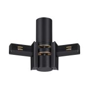 135249 SHINO NT24 116 черный Соединитель с токопроводом гибкий угловой «L» IP20 48V FLUM