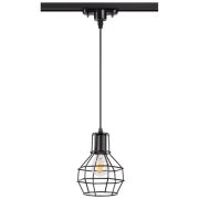 370423 PORT NT19 252 черный Светильник трековый однофазный трехжильный IP20 E27 50W 220V ZELLE