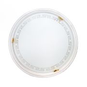 2617 GL-WOOD SN 000 Светильник стекло/белое/кремовый E27 2*60Вт D460 GRECA WOOD