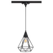 370421 PORT NT19 252 черный Светильник трековый однофазный трехжильный IP20 E27 50W 220V ZELLE