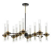 8112/24 NEOCLASSI LN26 096 черный/бронза/прозрачный, металл/стекло Люстра потолочная G9 24*30W 220V TAMARESA