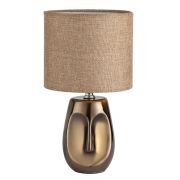 8150/1T MODERNI LN26 474 бронза/бежевый, керамика/текстиль Настольная лампа Е27 1*60W 220V AKIVI