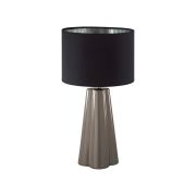 8125/1T COMFI LN26 478 черный/серый, керамика/текстиль Настольная лампа E27 1*60W 220V HINAMI