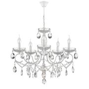 8189/5 CLASSI LN26 092 белый,  металл/хрусталь Люстра E14 5*40W 220V SNOW