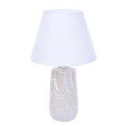 8211/1T CLASSI LN26 475 белый жемчужный/белый, керамика/текстиль Настольная лампа Е27 1*60W 220V SINNA